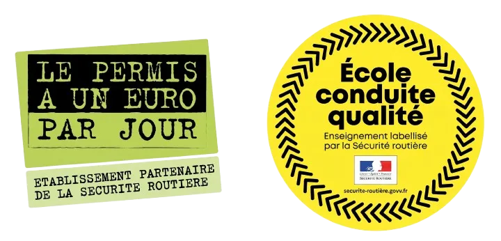 Labels « Le permis à un euro par jour » et « École conduite qualité »